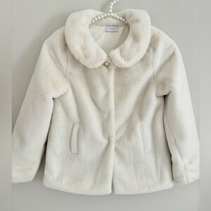 White formal coat perfect for the holidays